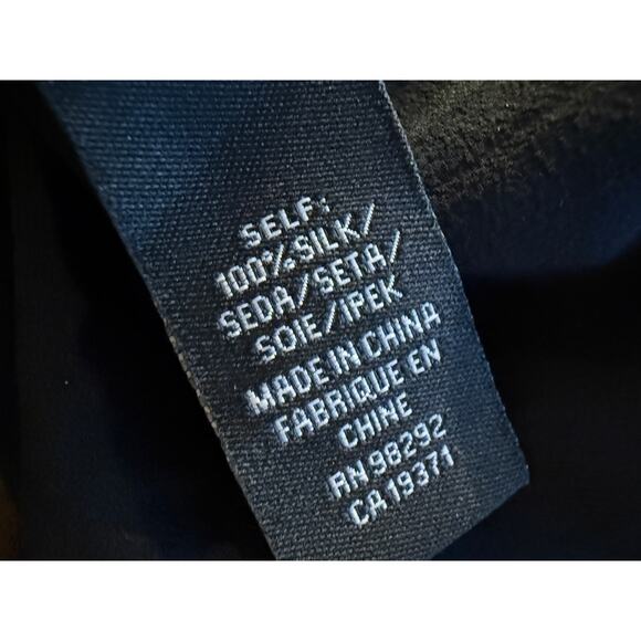 Tibi 100% Silk V-Neck Camisole Tank Top Black Size 10 Classic Minimalist Chic NY - Picture 5 of 7